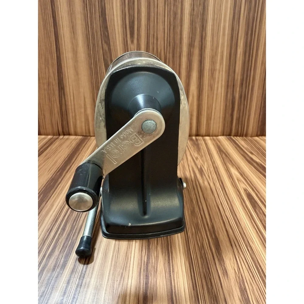 Vintage Berol Vacuhold Apsco Pencil Sharpener Made In USA 6 Hole Wood Grain